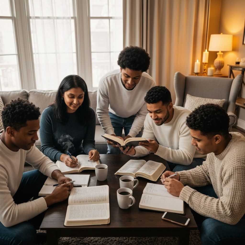 Our weekly Bible study group — iron sharpens iron (Prov 27:17)